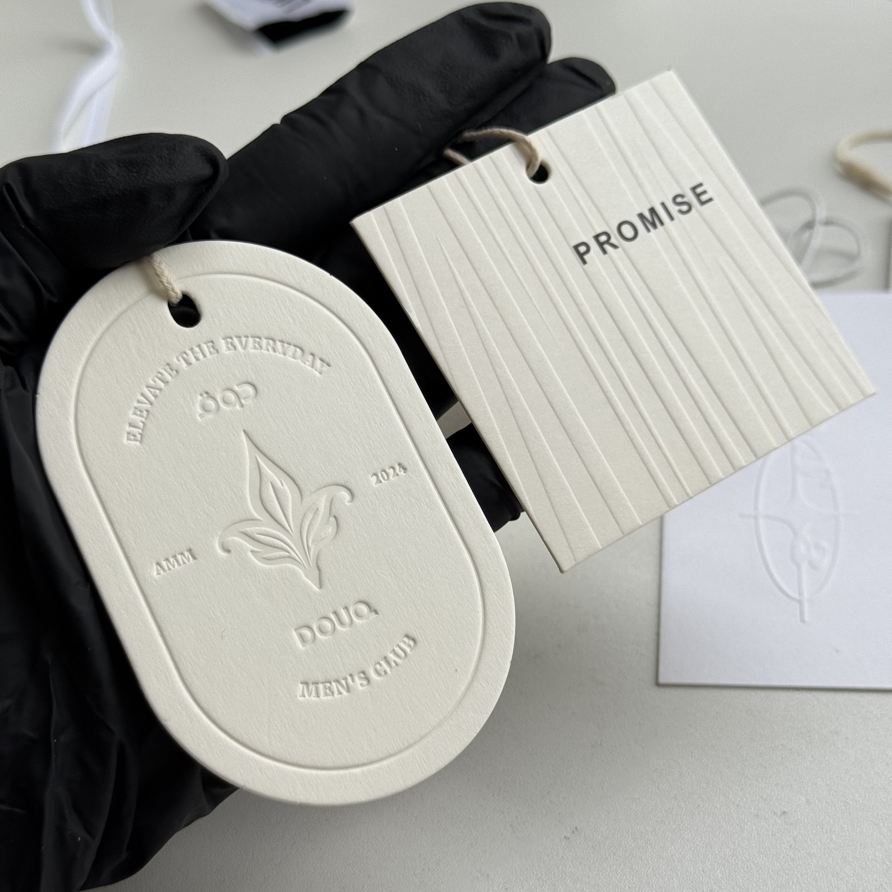Luxury Bags Price - Custom Luxury Embossed Logo Hang Tags,