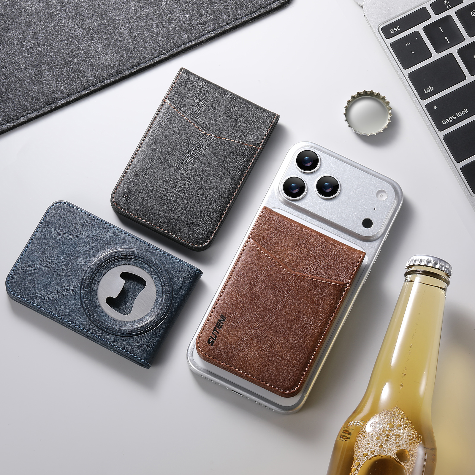Luxury Bags Leather - SUTENI Mobile Phone Stand Magnet Flip