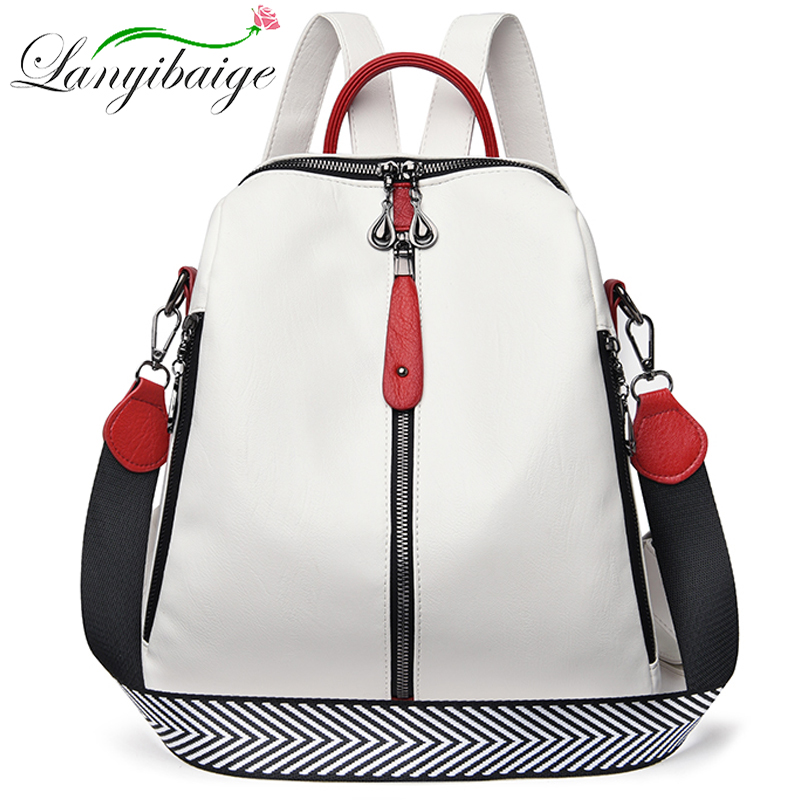 Shoulder Bag Slouchy - Fashion Backpack Women Soft Leather Backpack