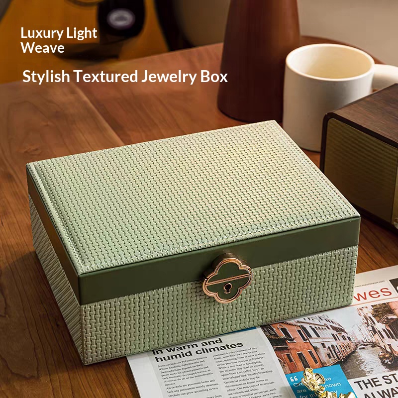 Luxury Bags List - High-capacity, elegantly designed double-layered lockable jewelry