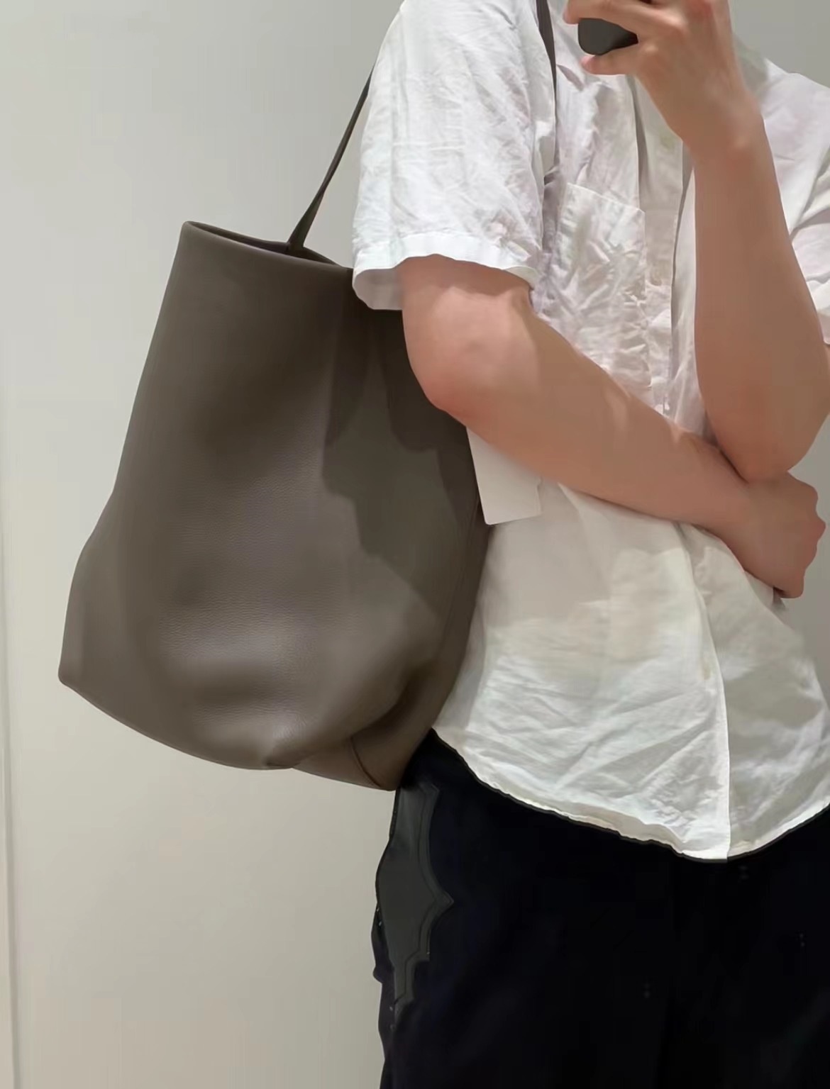 Cowhide Autumn Winter Bag: Dur – обзор и цена Shoulder Bag Slouchy