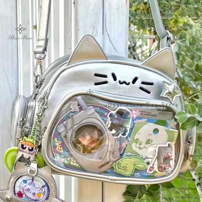 New Y2K Korean Kawaii Cat Ita  – обзор и цена Shoulder Bag Slouchy