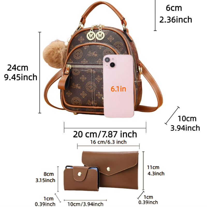 3-piece women's bag set, light – обзор и цена Luxury Bags For Women