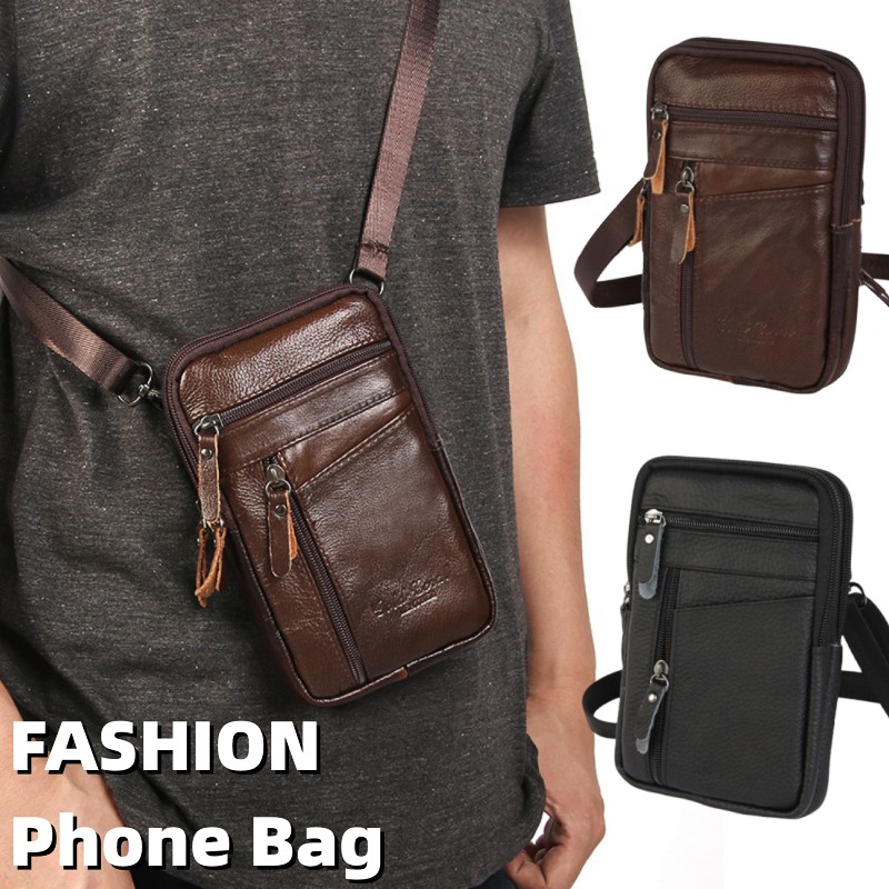Men Luxury Genuine Leather Pho – обзор и цена Luxury Bags Leather