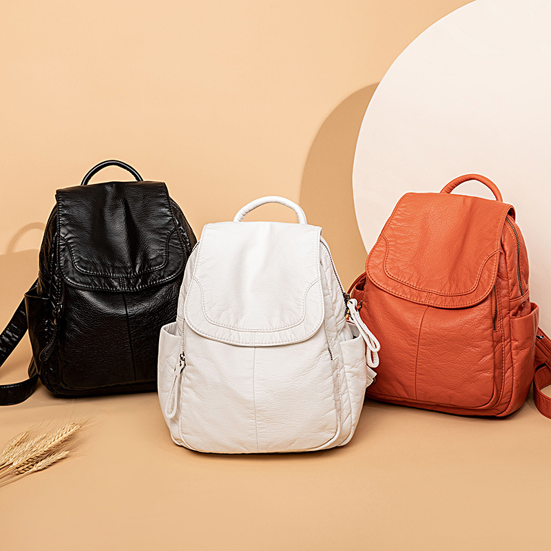 Women's Backpack White Washed  – обзор и цена Shoulder Bag Slouchy