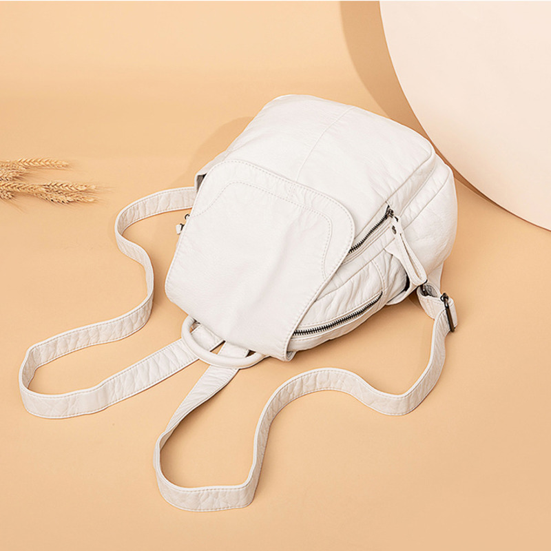 Women's Backpack White Washed  – обзор и цена Shoulder Bag Slouchy