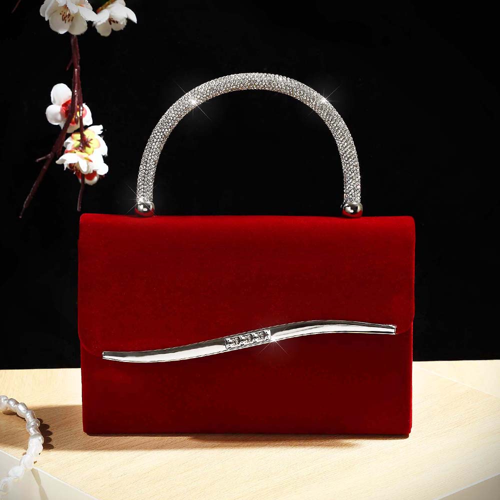 New wine red velvet diamond-en – обзор и цена Luxury Bags Outlet