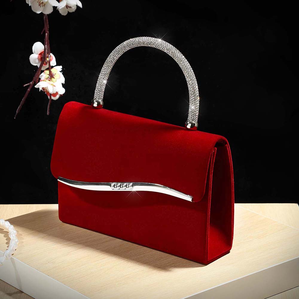 New wine red velvet diamond-en – обзор и цена Luxury Bags Outlet