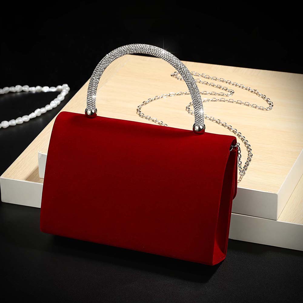 New wine red velvet diamond-en – обзор и цена Luxury Bags Outlet
