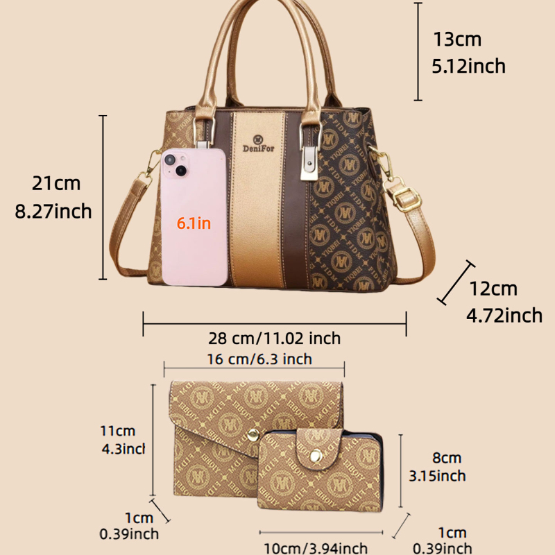 3-piece set of women's handbag – обзор и цена Luxury Bags For Women