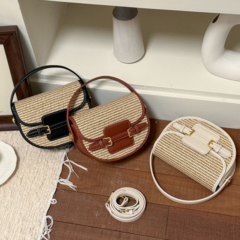 England Style Mini Straw Saddl – обзор и цена Luxury Bags Leather